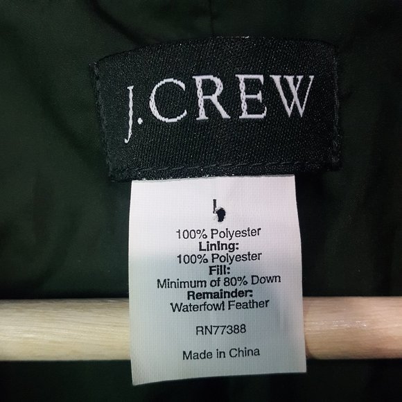 J. Crew Puffer Vest Green Size Large - Picture 6 of 7